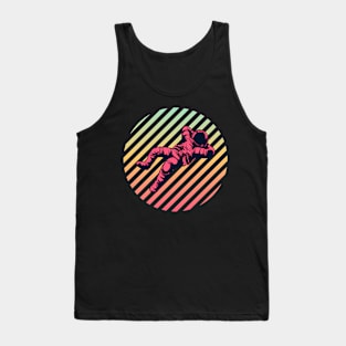 Relax stay calm astronaut sunset vibe Tank Top